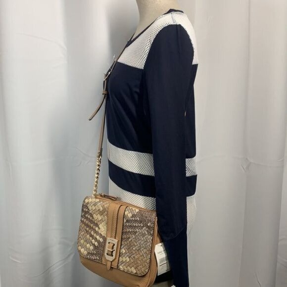 Nine West Gleam Team Faux Snakeskin Crossbody Bag - Tan/Grey/Cream, 60424769-4XE - Picture 5 of 16